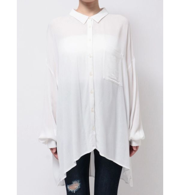 GYDA「楊柳シアーBIGシャツ」|シャツ・ブラウス|