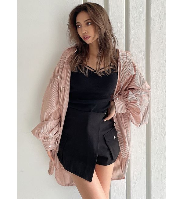 GYDA「ストライプオーバーシャツ」|シャツ・ブラウス|