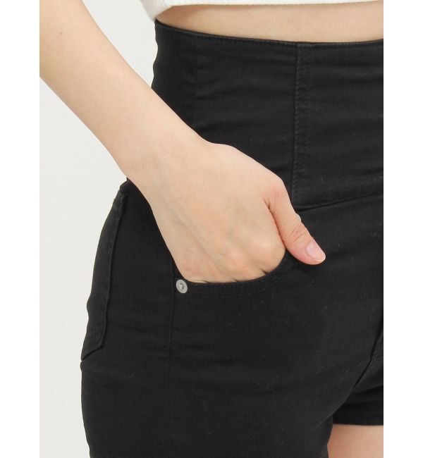 GYDA「ハイウエストボタン stretchy カラーショートパンツ」|その他|