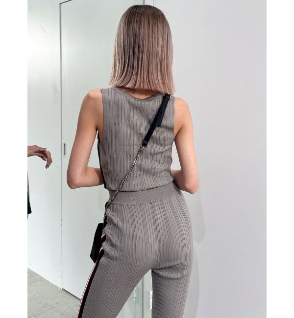 GYDA「サイドラインニットタンクトップ【SETUP着用可】」|ニット・セーター|