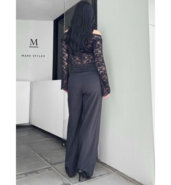 GYDA「ハイウエストタックワイドスラックスパンツ」|その他|