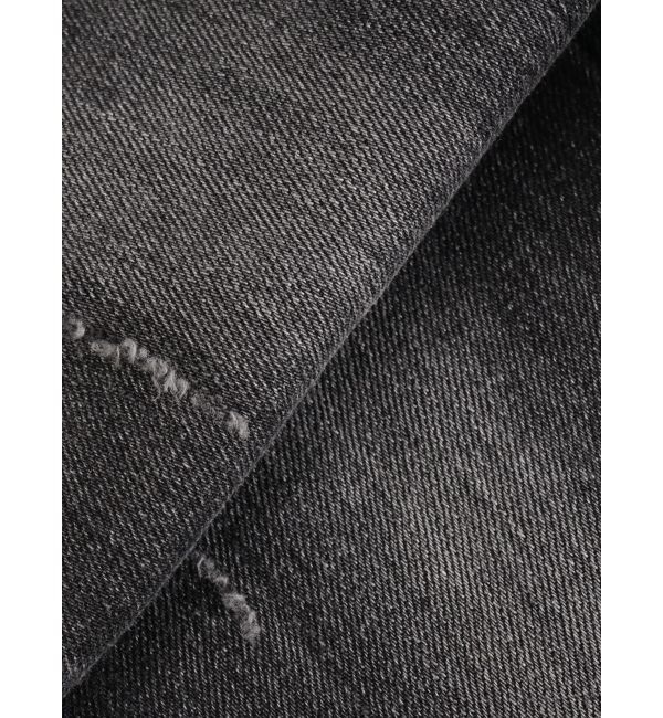 GYDA「ハイウエストthigh highダメージデニムパンツ」|デニム|