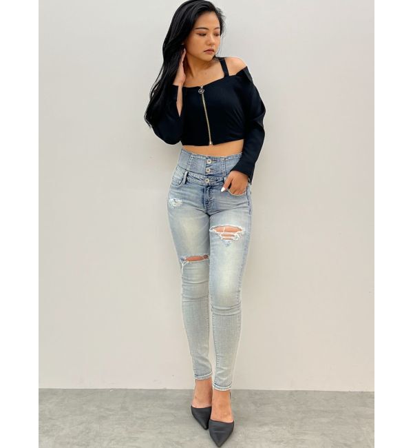 GYDA「Symmetry GYDAオフショルシャツブラウス」|シャツ・ブラウス|