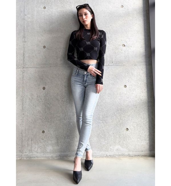 GYDA「GYGY patternプチハイニットトップス」|ニット・セーター|