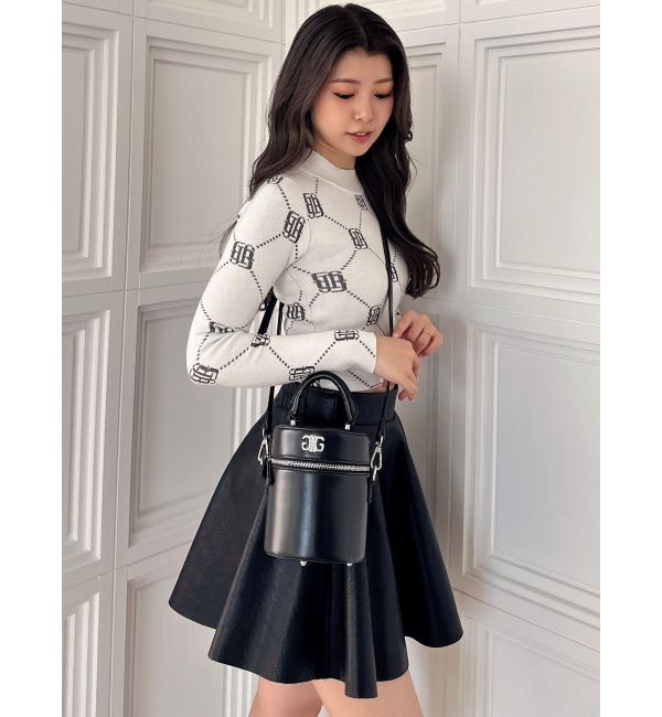 GYDA「GYGY patternプチハイニットトップス」|ニット・セーター|