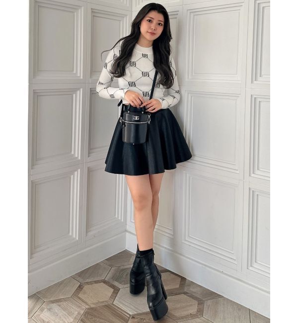 GYDA「GYGY patternプチハイニットトップス」|ニット・セーター|