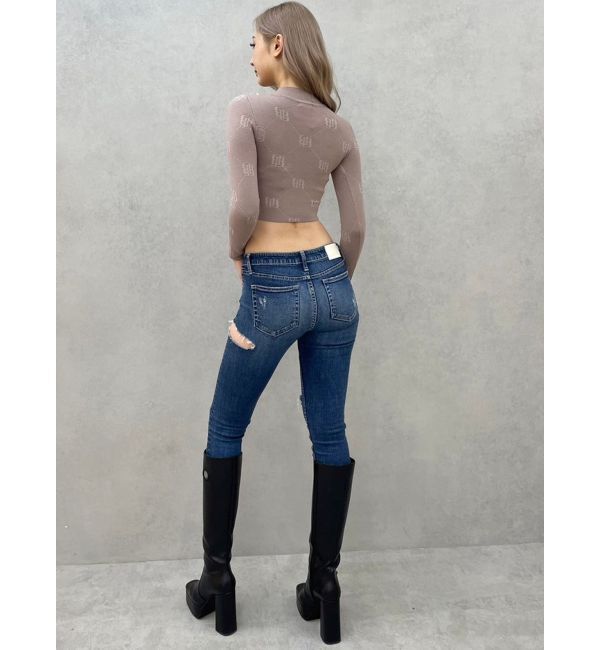 GYDA「GYGY patternプチハイニットトップス」|ニット・セーター|