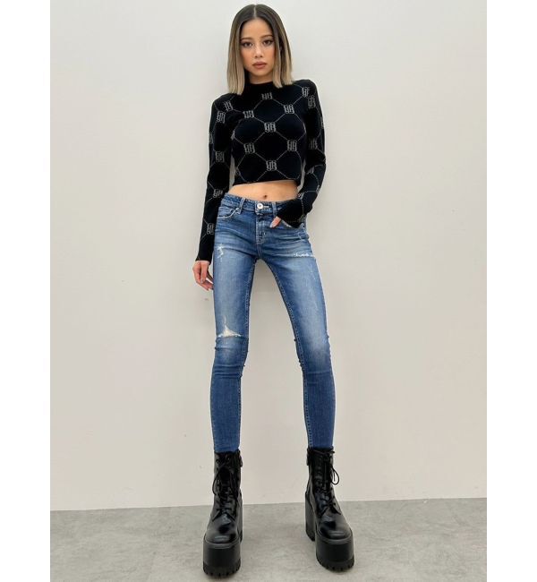 GYDA「GYGY patternプチハイニットトップス」|ニット・セーター|