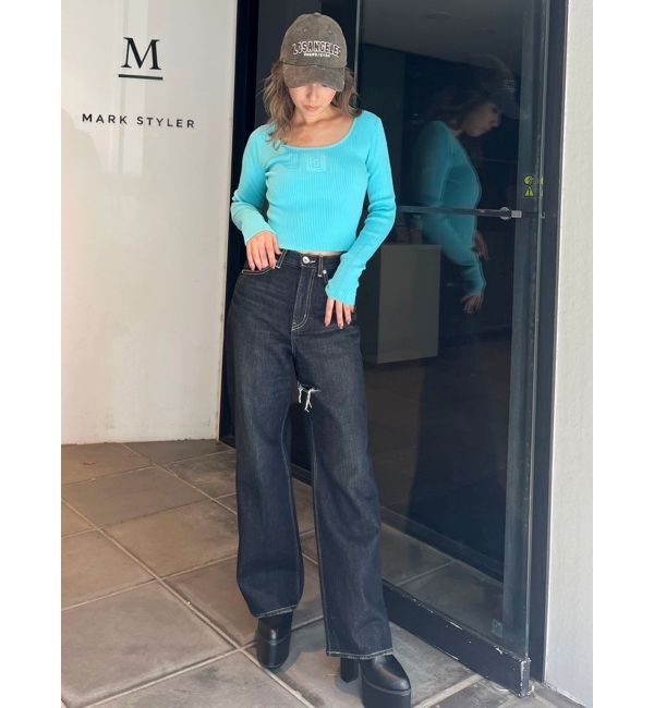 GYDA「GYGYエンボスニットトップス」|ニット・セーター|