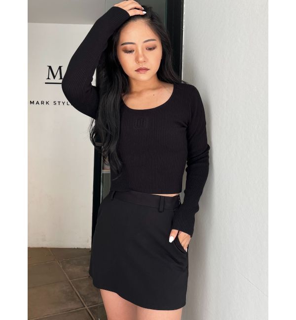 GYDA「GYGYエンボスニットトップス」|ニット・セーター|