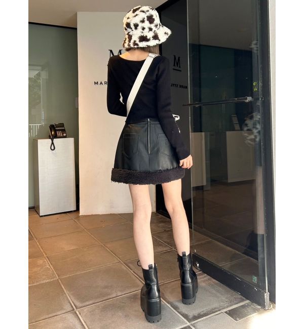 GYDA「GYGYエンボスニットトップス」|ニット・セーター|