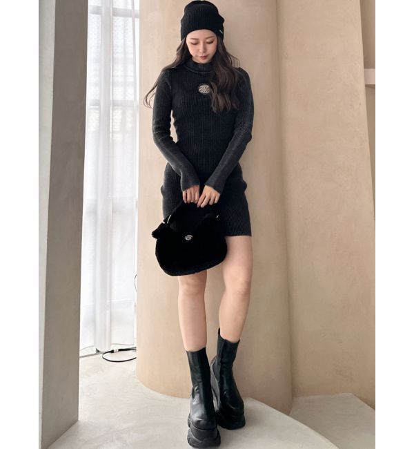 GYDA「SymmetryGYDA MOLD ブリーチニットワンピース」|ワンピース|