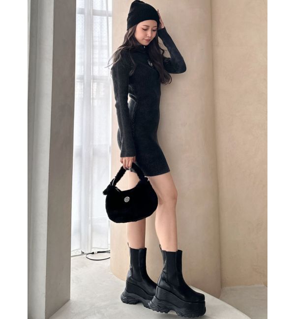 GYDA「SymmetryGYDA MOLD ブリーチニットワンピース」|ワンピース|