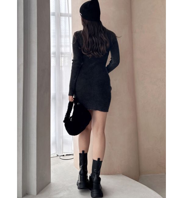 GYDA「SymmetryGYDA MOLD ブリーチニットワンピース」|ワンピース|