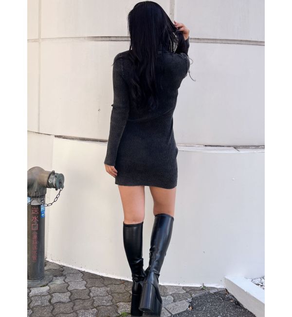 GYDA「SymmetryGYDA MOLD ブリーチニットワンピース」|ワンピース|