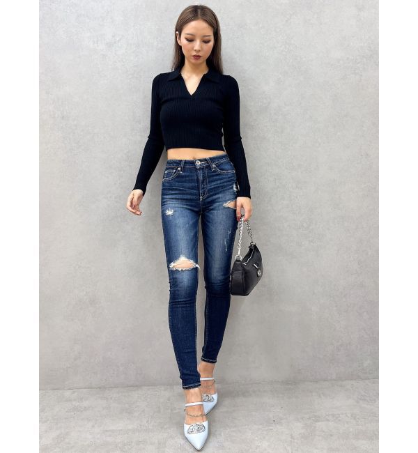 GYDA「POLOニットトップス」|ニット・セーター|