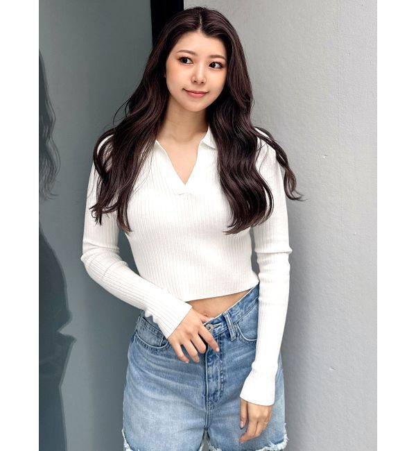 GYDA「POLOニットトップス」|ニット・セーター|