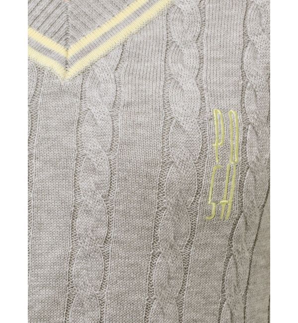 GYDA「POSHハーフスリーブケーブルニットワンピース」|ワンピース|