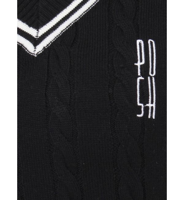 GYDA「POSHハーフスリーブケーブルニットワンピース」|ワンピース|