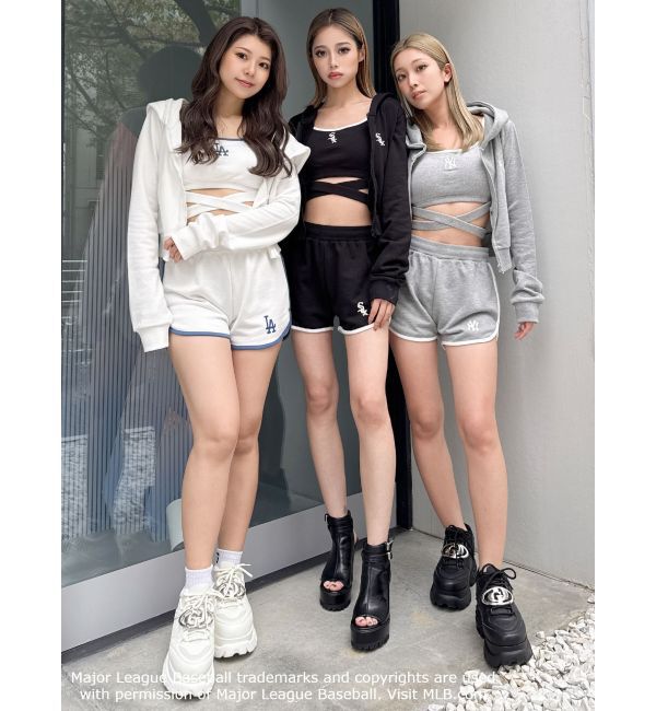 GYDA「GYDA［MLB］フロントクロスビスチェ」|キャミソール|