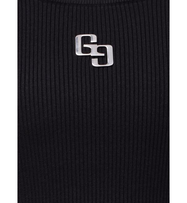 GYDA「GGプレートハーフスリーブニットワンピース」|ワンピース|