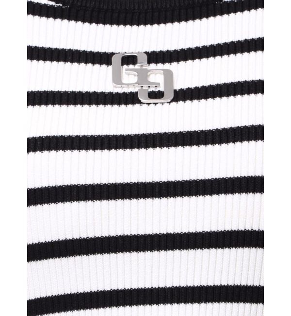 GYDA「GGプレートハーフスリーブニットワンピース」|ワンピース|