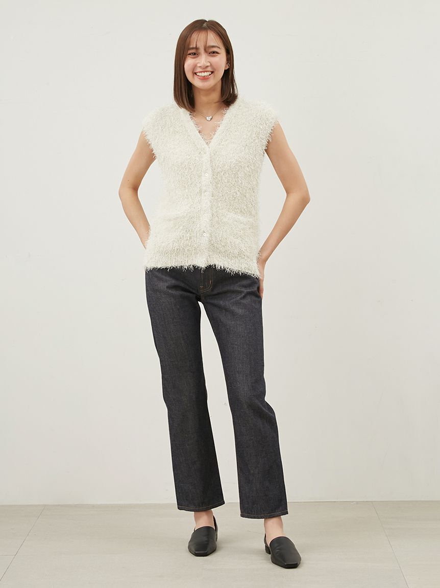 Mila Owen「セルビッチテーパードデニムパンツ【ウォッシャブル】」|デニム|