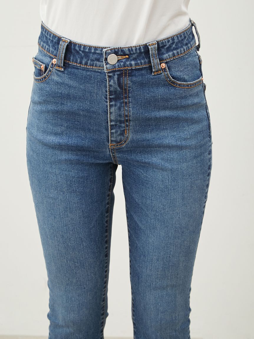 Mila Owen「裾スリットスキニーデニムパンツ」|デニム|