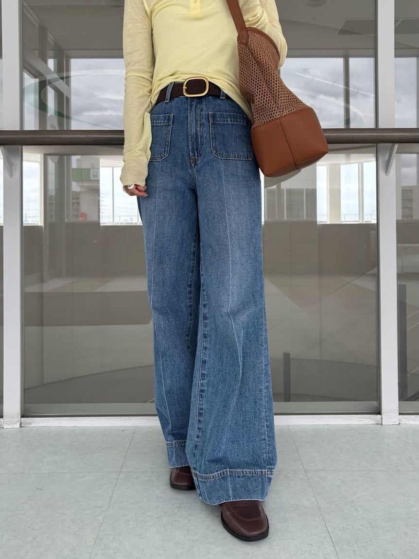 Mila Owen「パッチポケットデザインシガレットデニム」|デニム|