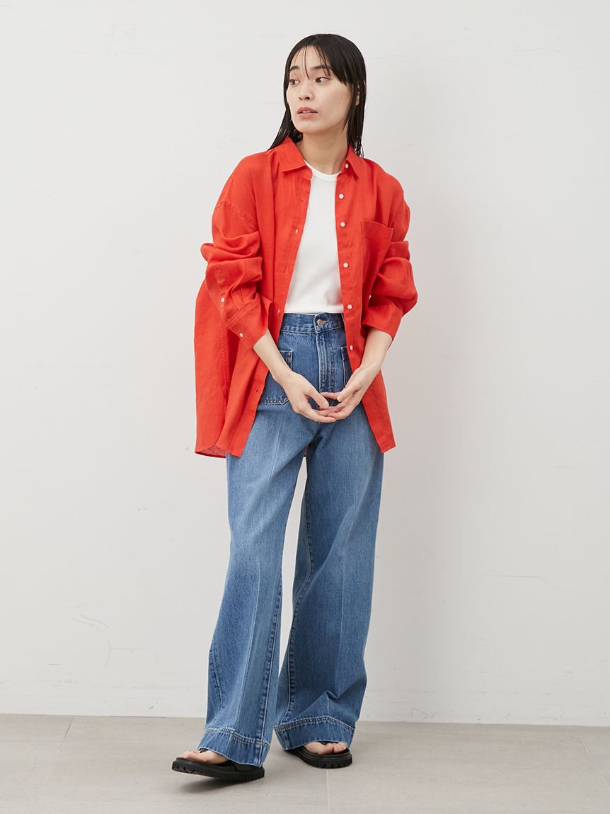 Mila Owen「パッチポケットデザインシガレットデニム」|デニム|