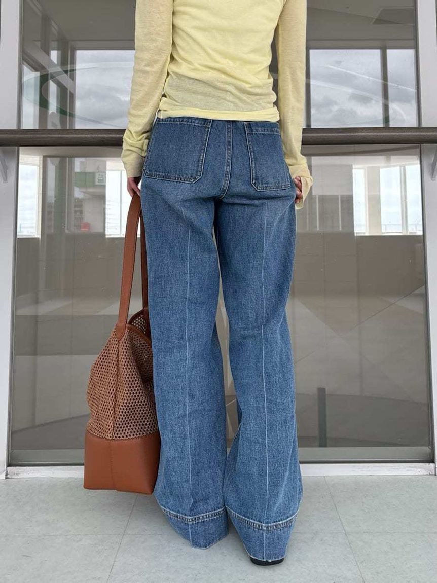 Mila Owen「パッチポケットデザインシガレットデニム」|デニム|