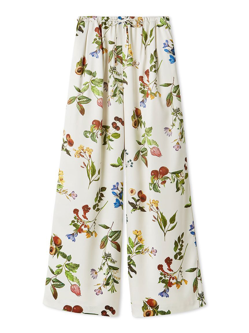 Mila Owen「【00サイズあり】ボタニカルウエストゴムイージーパンツ」|チノ|