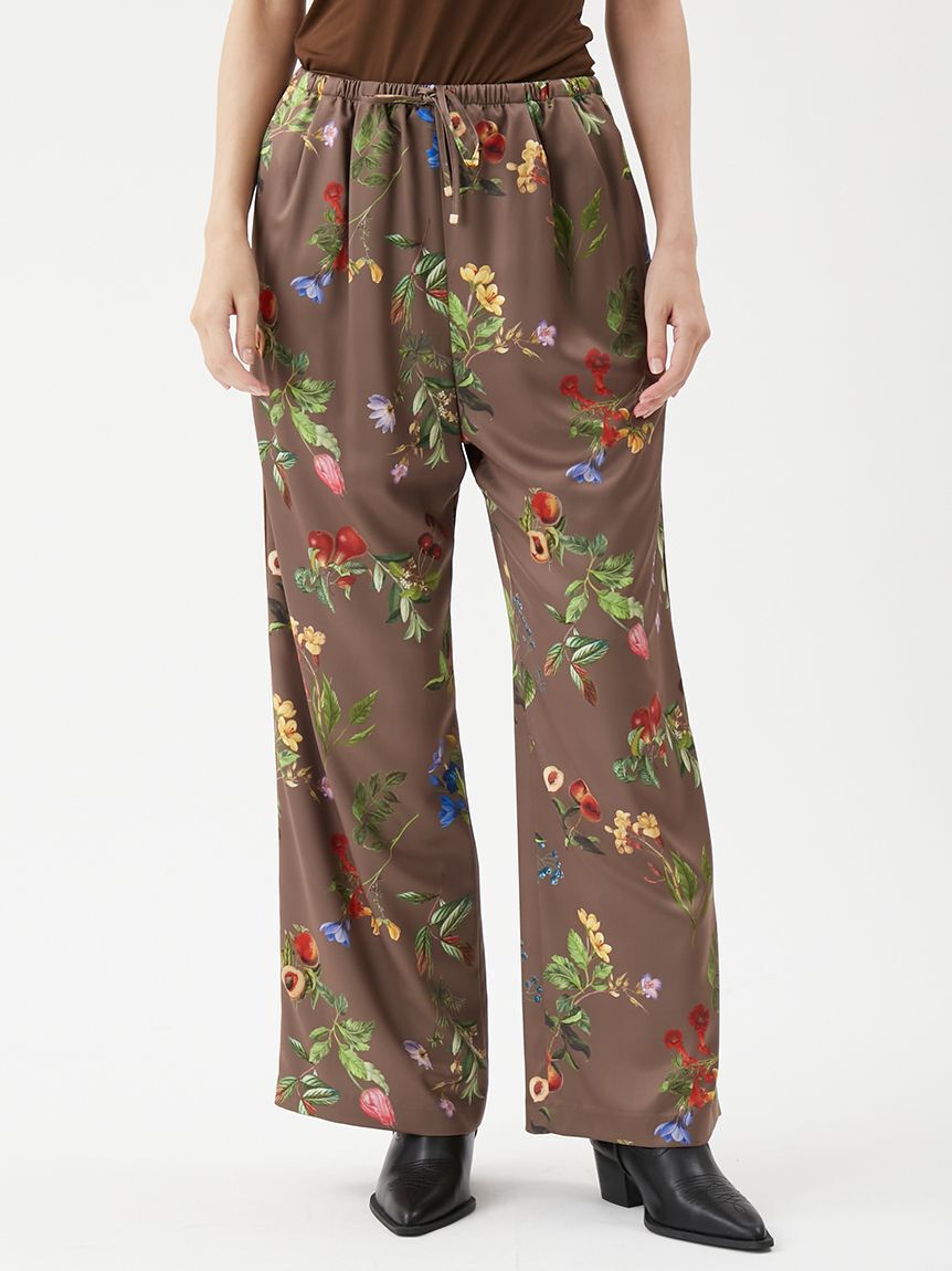 Mila Owen「【00サイズあり】ボタニカルウエストゴムイージーパンツ」|チノ|BRW