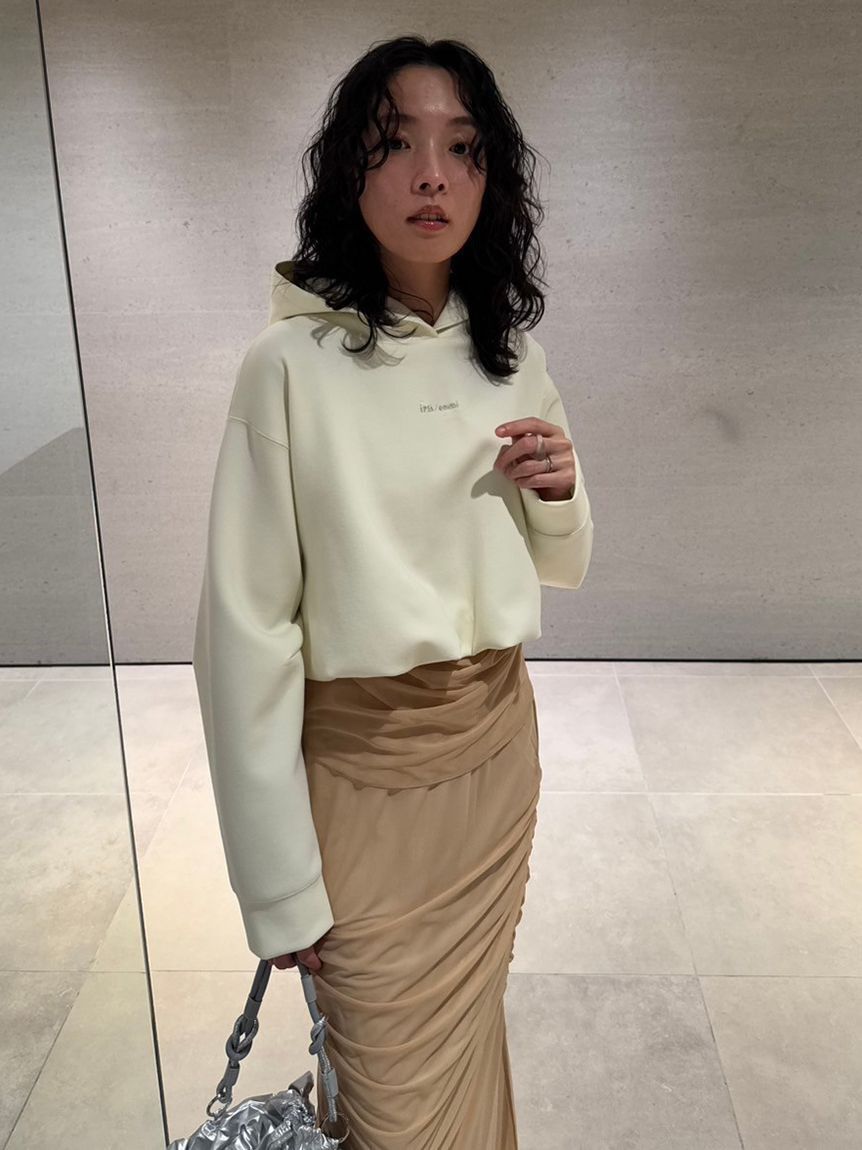 emmi atelier「【IPSA/emmi】ダンボールフーディートップス」|Tシャツ・カットソー|