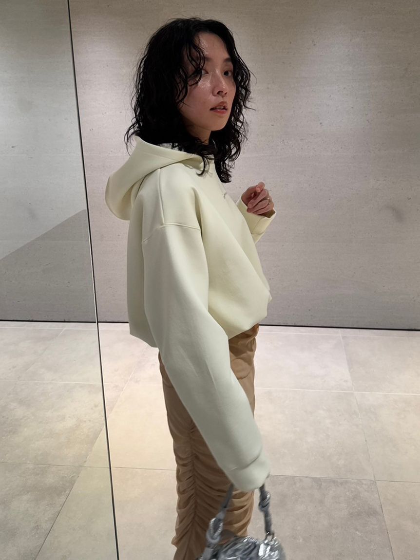 emmi atelier「【IPSA/emmi】ダンボールフーディートップス」|Tシャツ・カットソー|