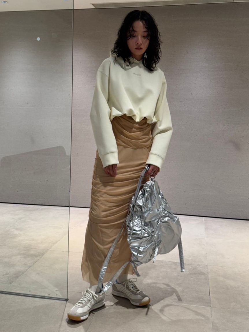 emmi atelier「【IPSA/emmi】ダンボールフーディートップス」|Tシャツ・カットソー|