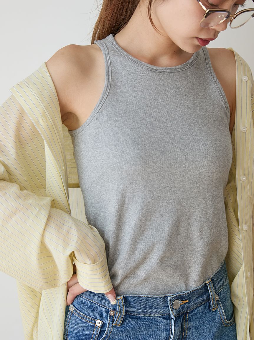 emmi atelier「カップ付きアメスリタンクトップ」|タンクトップ|