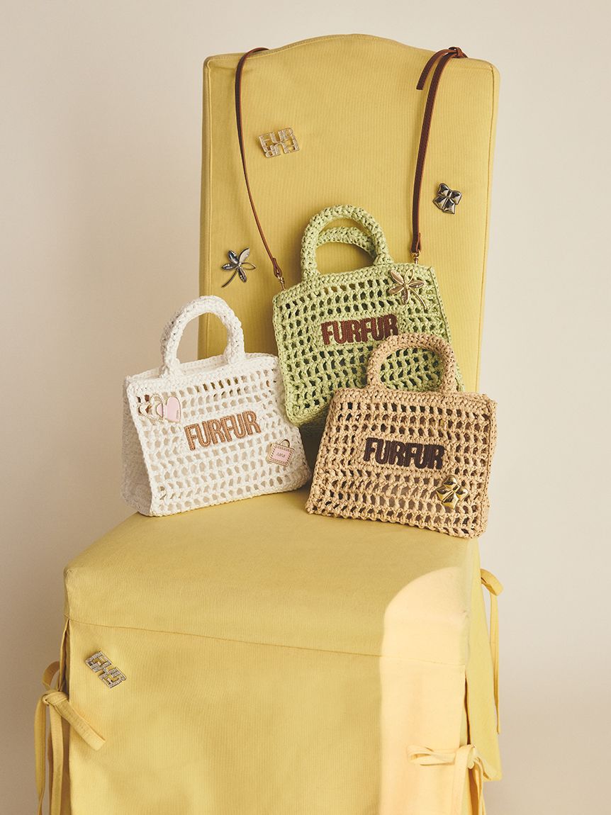 FURFUR「【限定カラー】ダブルハートモチーフブローチ」|ブローチ・コサージュ|