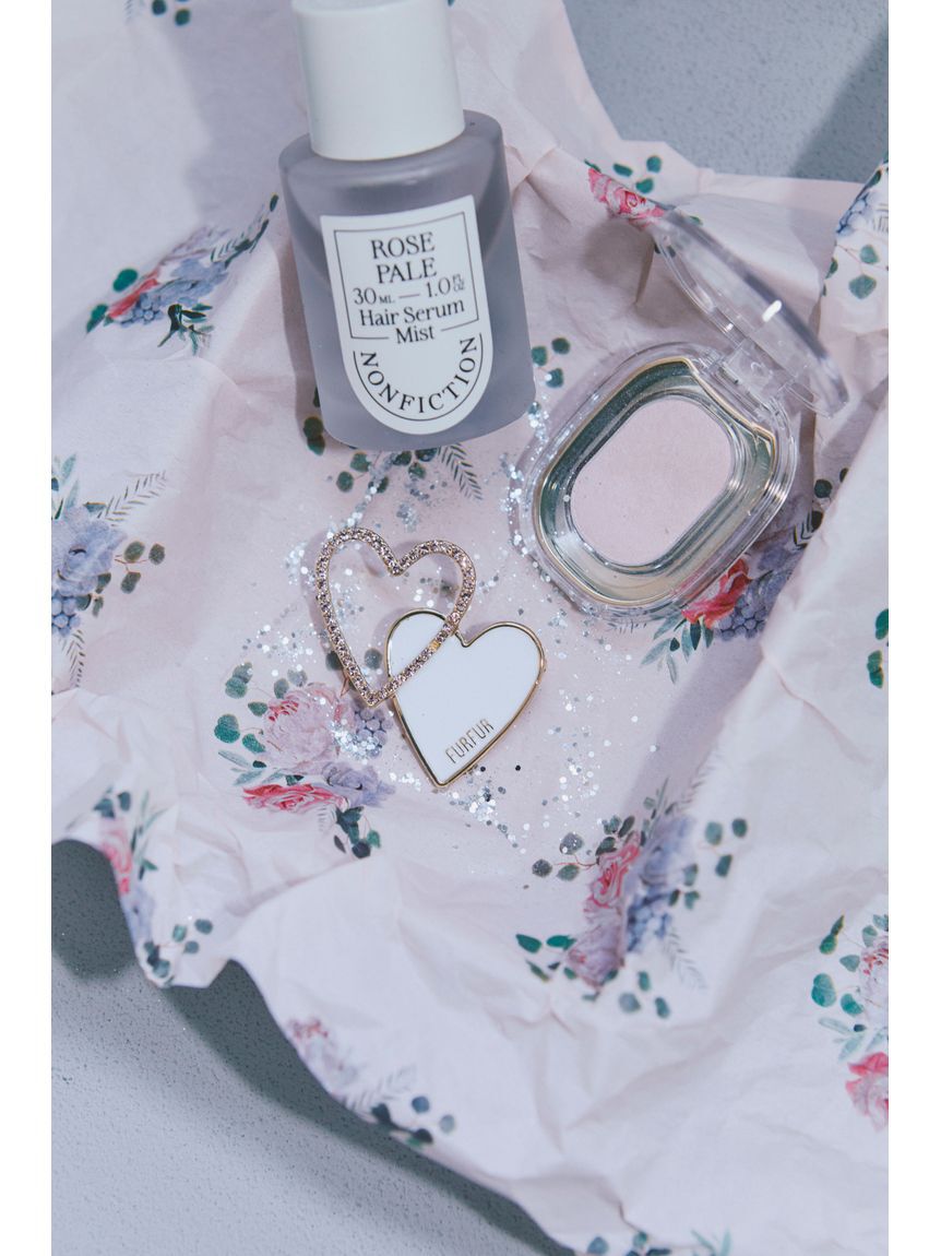 FURFUR「【限定カラー】ダブルハートモチーフブローチ」|ブローチ・コサージュ|