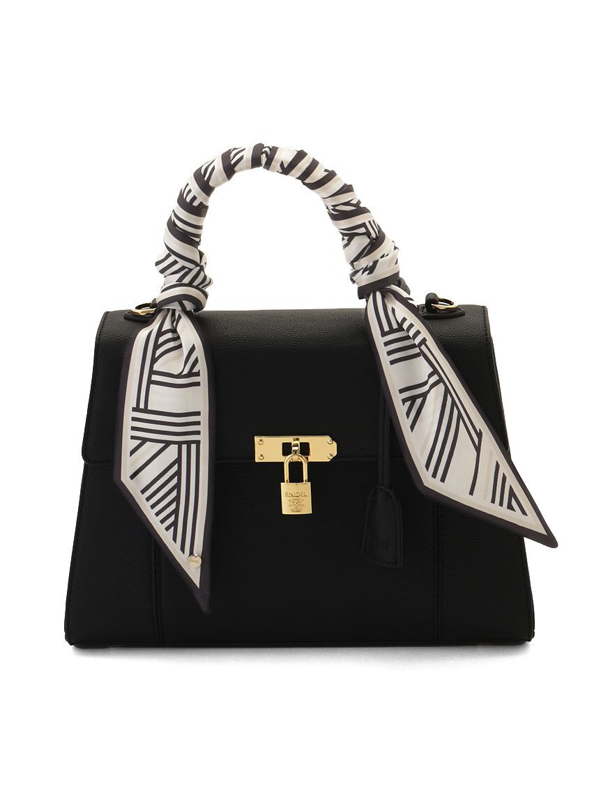 SNIDEL「ロールカバーパッドロックバッグ」|ハンドバッグ|BLK