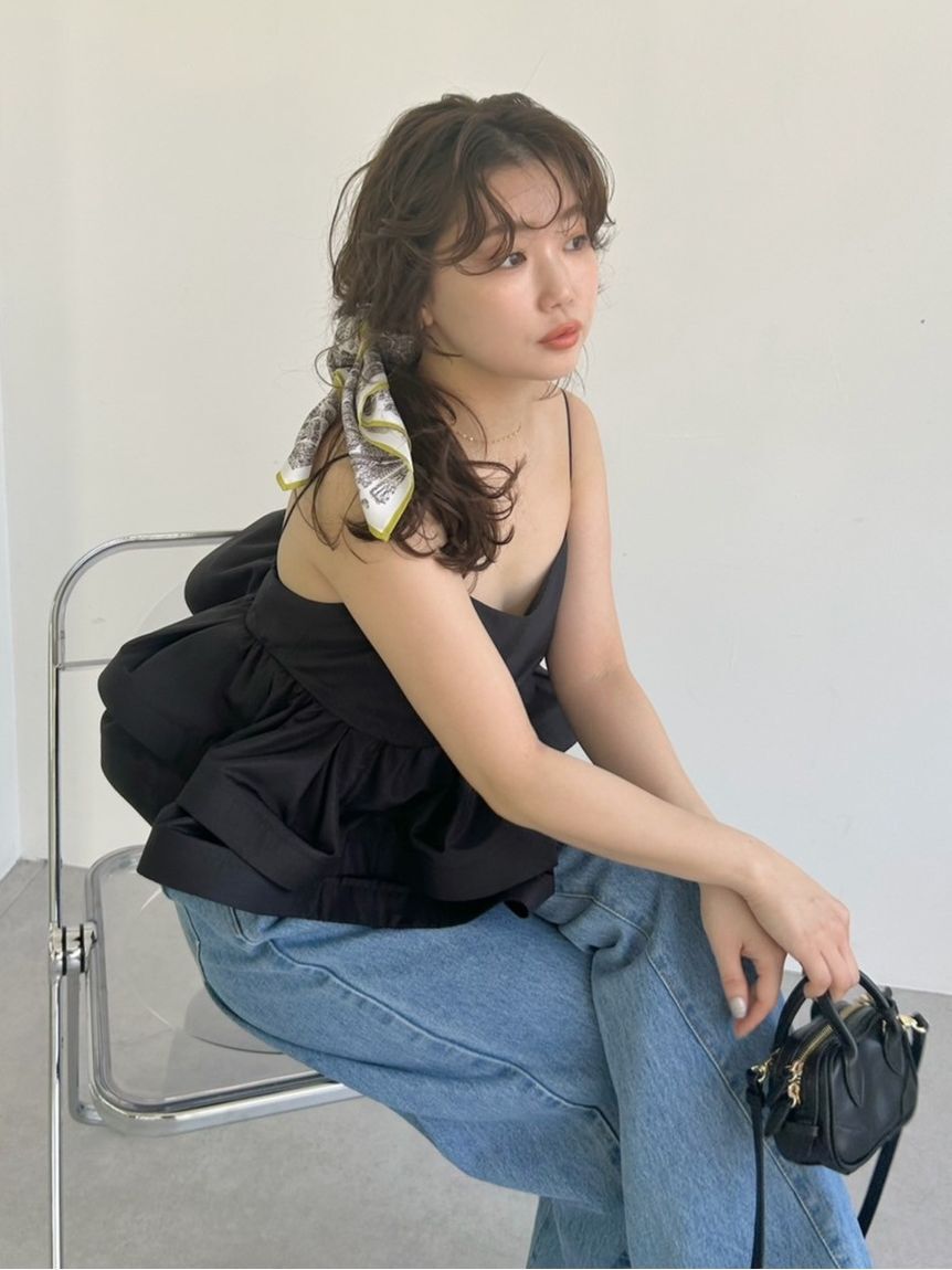 FRAY I.D「ラッフルヘムデザインキャミソール」|キャミソール|