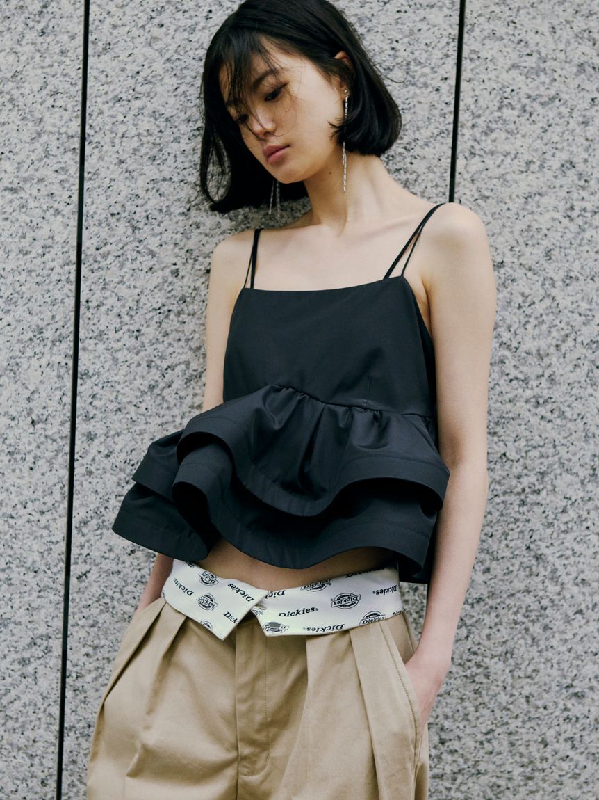 FRAY I.D「ラッフルヘムデザインキャミソール」|キャミソール|