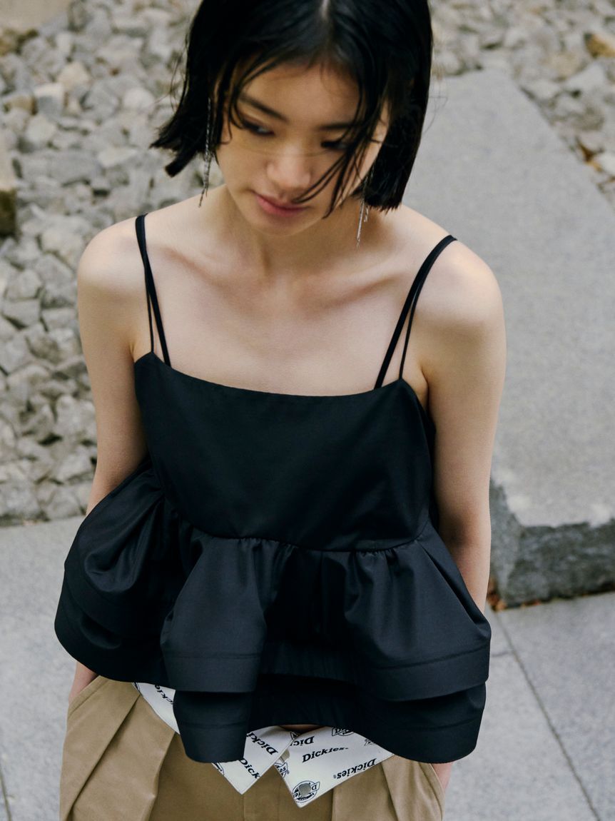 FRAY I.D「ラッフルヘムデザインキャミソール」|キャミソール|