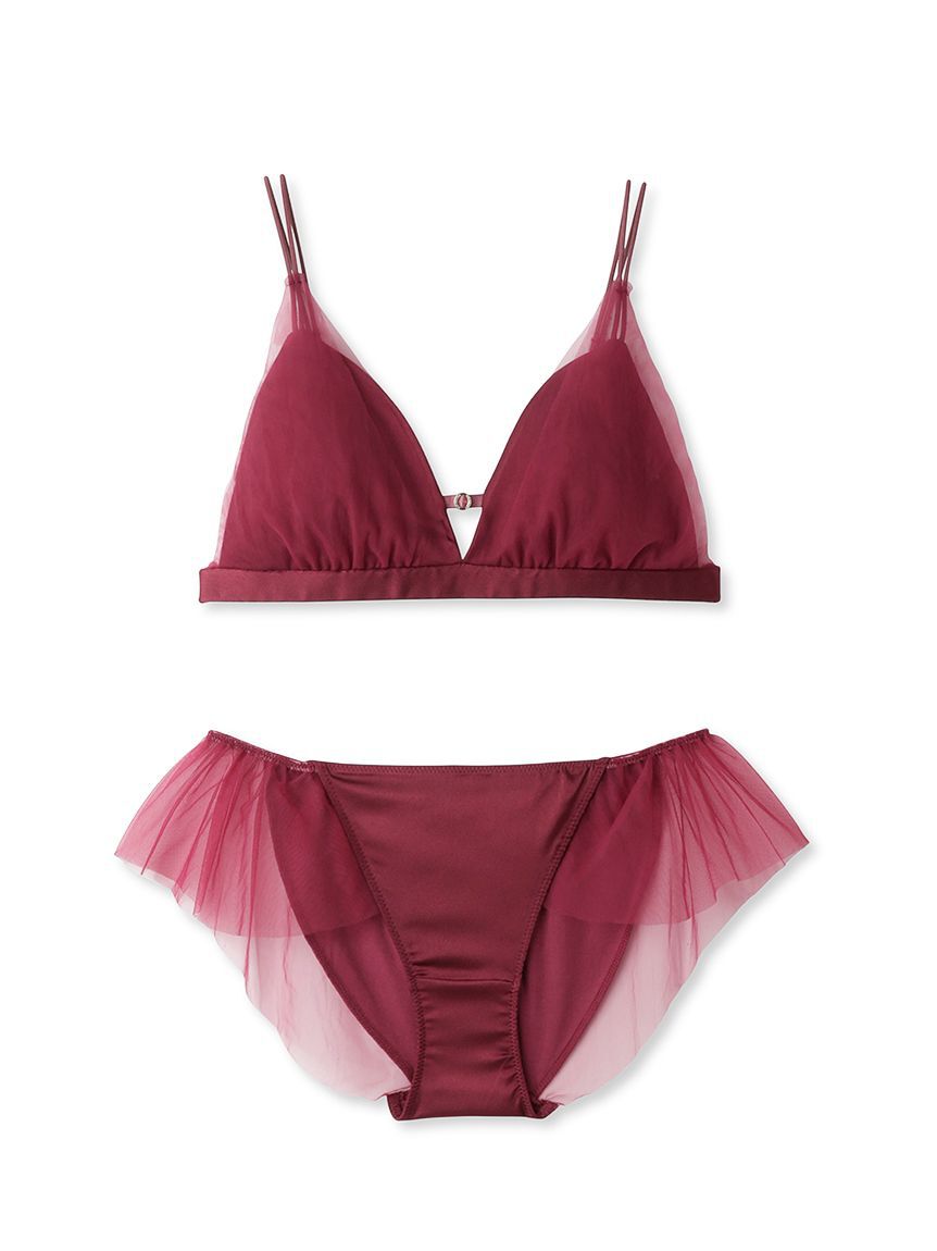 LILY BROWN Lingerie「グロッシーチュール/ブラレットセット」|インナー|