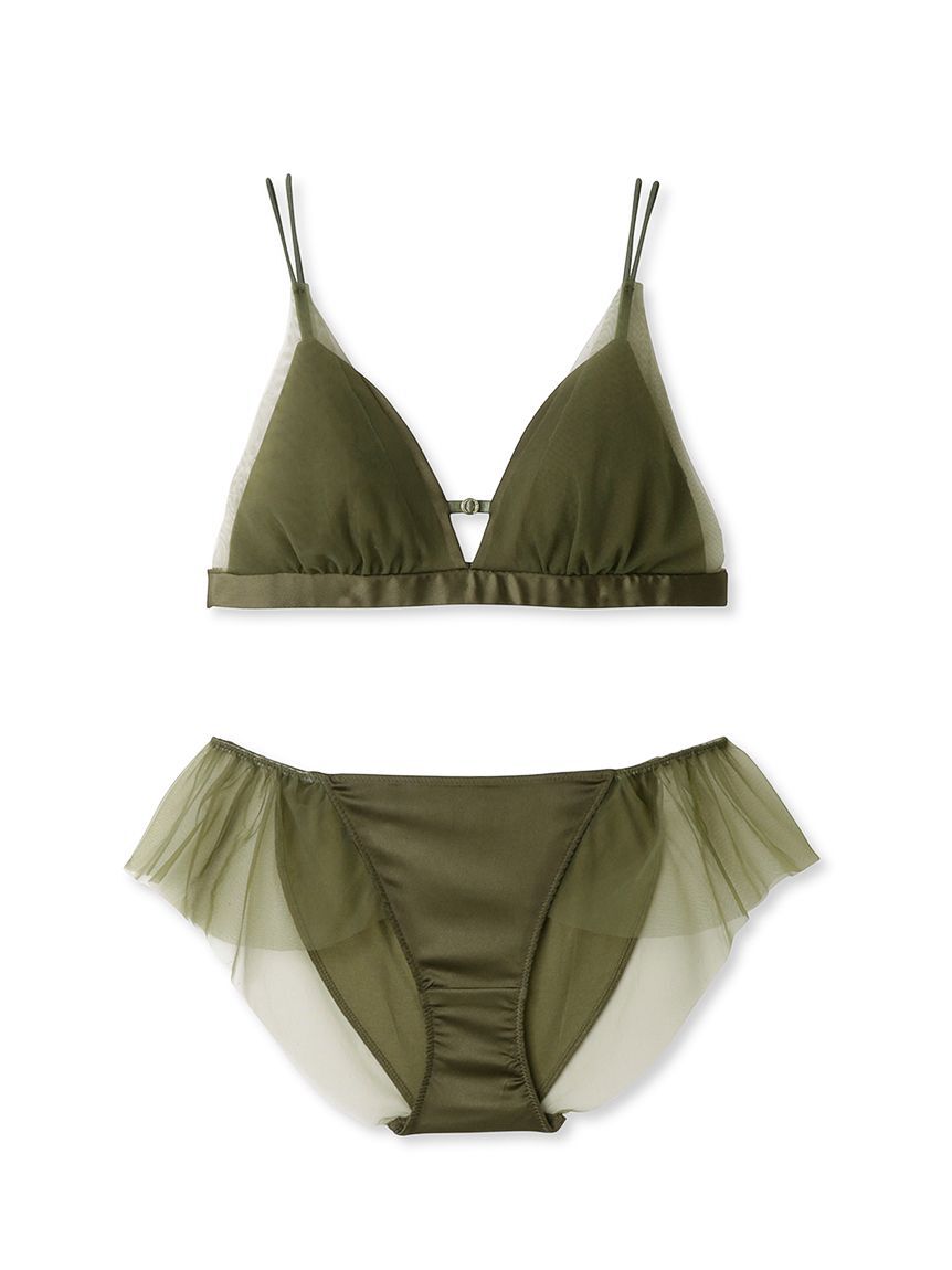 LILY BROWN Lingerie「グロッシーチュール/ブラレットセット」|インナー|