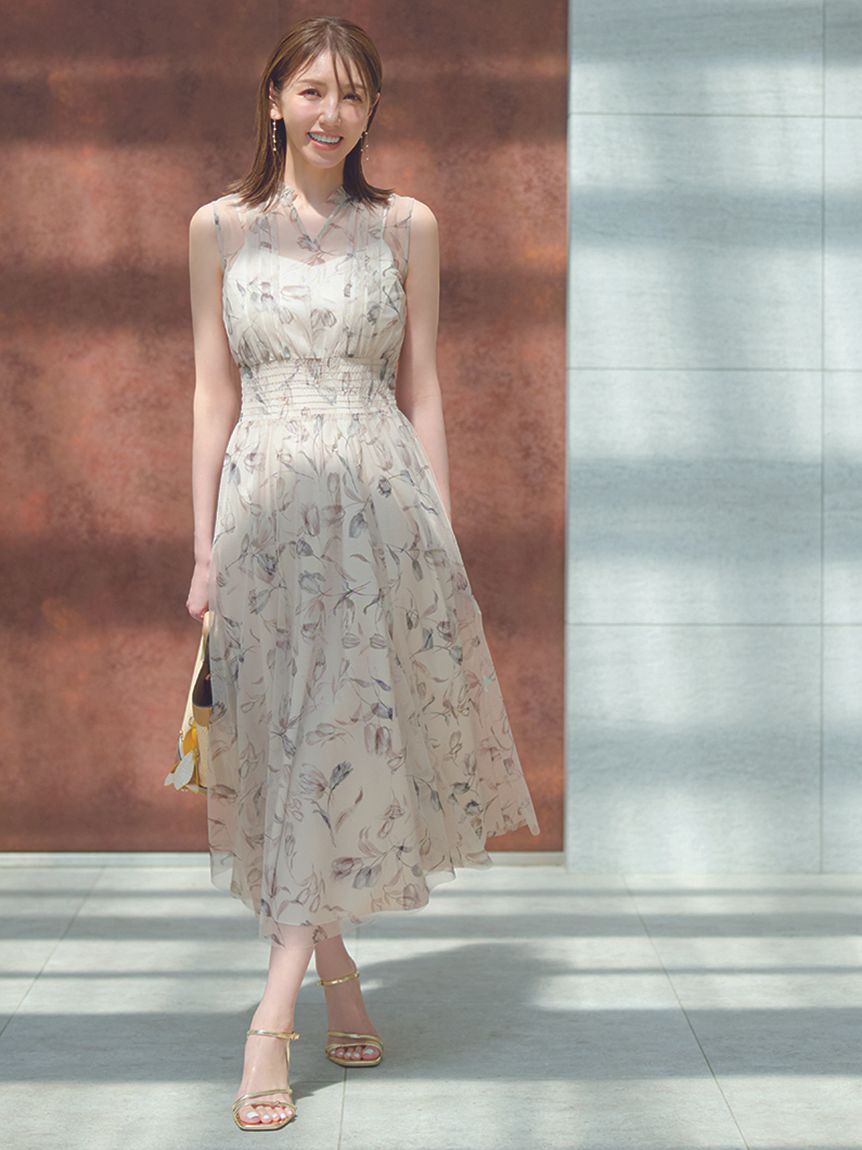 CELFORD「レイヤードフラワープリントワンピース」|ワンピース|LBEG