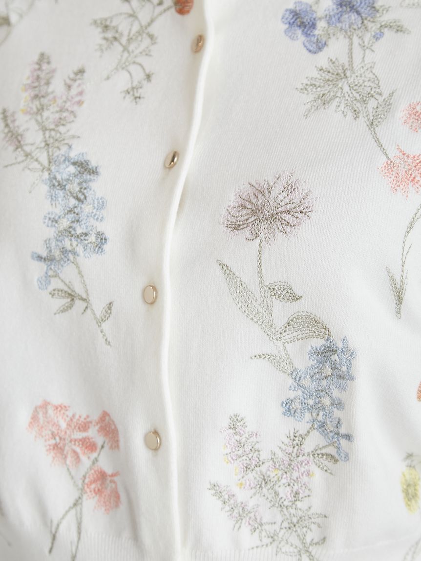 CELFORD「フラワー刺繍カーディガン」|カーディガン|
