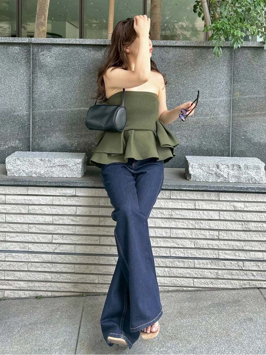 styling/「ラッフルニットベアトップ」|ベスト・ジレ|