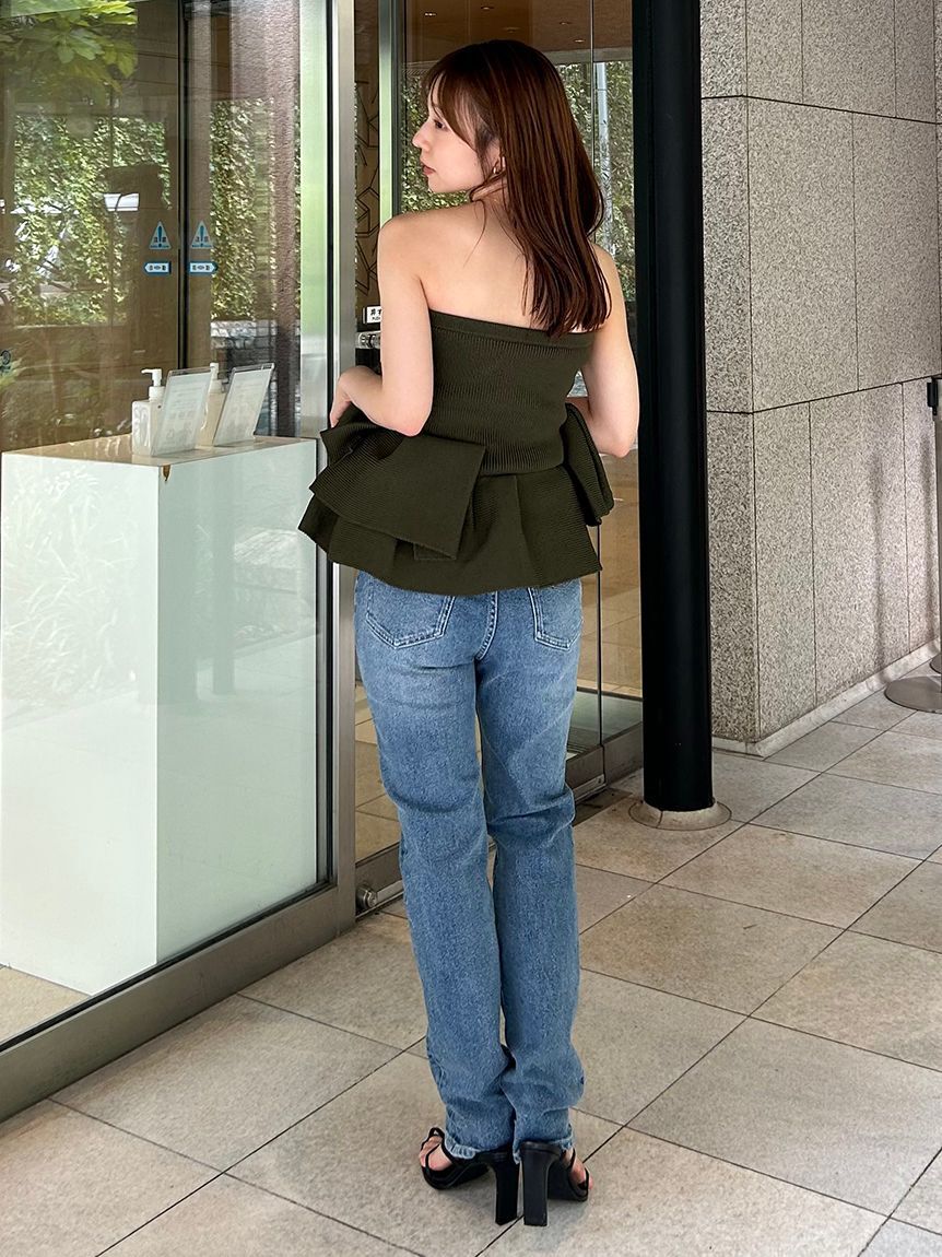 styling/「ラッフルニットベアトップ」|ベスト・ジレ|