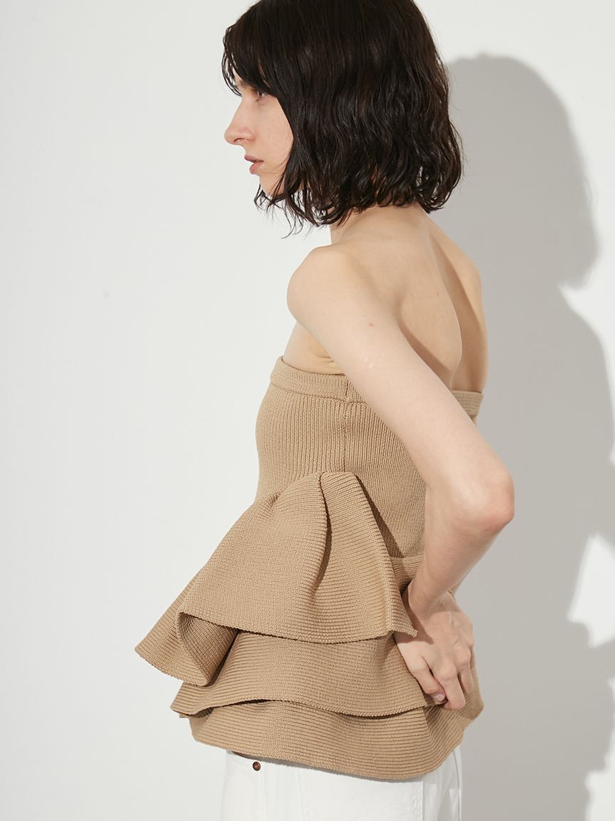 styling/「ラッフルニットベアトップ」|ベスト・ジレ|